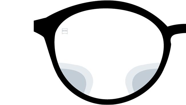 Vizualizare cu lentile ZEISS SmartLife Digital. Imaginea arată vederea prin lentile. 