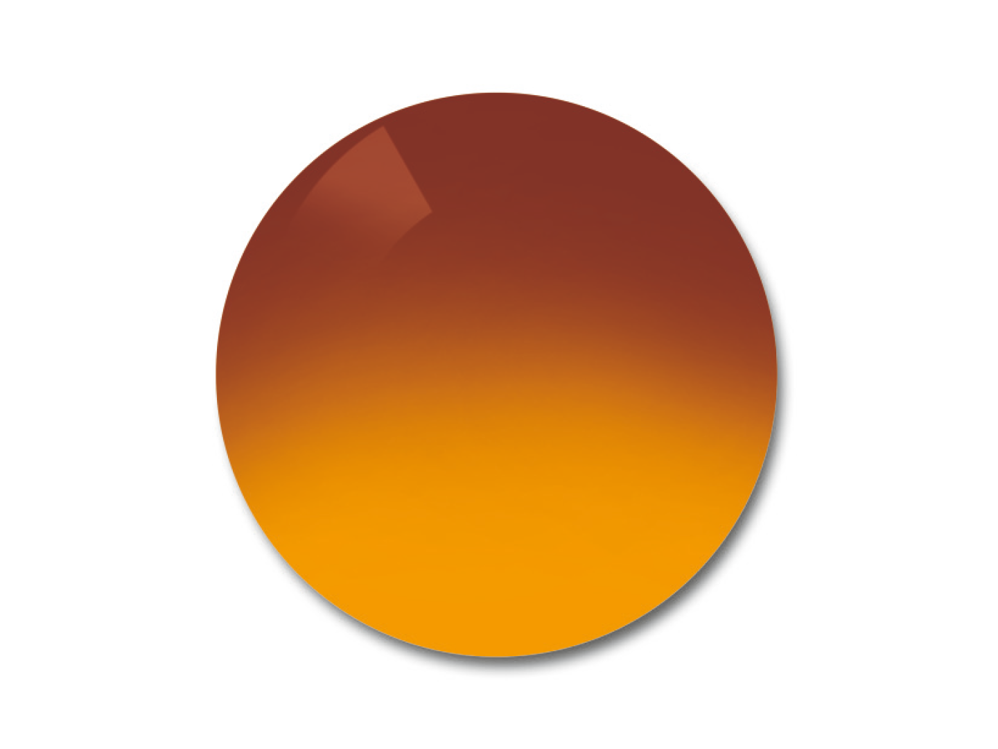 Exemplu de culoare ale nuanței de lentile ProGolf, gradient 75/25%. 