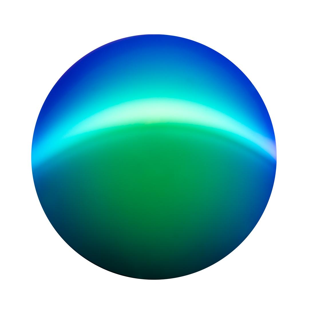 ZEISS DuraVision Mirror verde cu o estompare albastră în partea de sus.