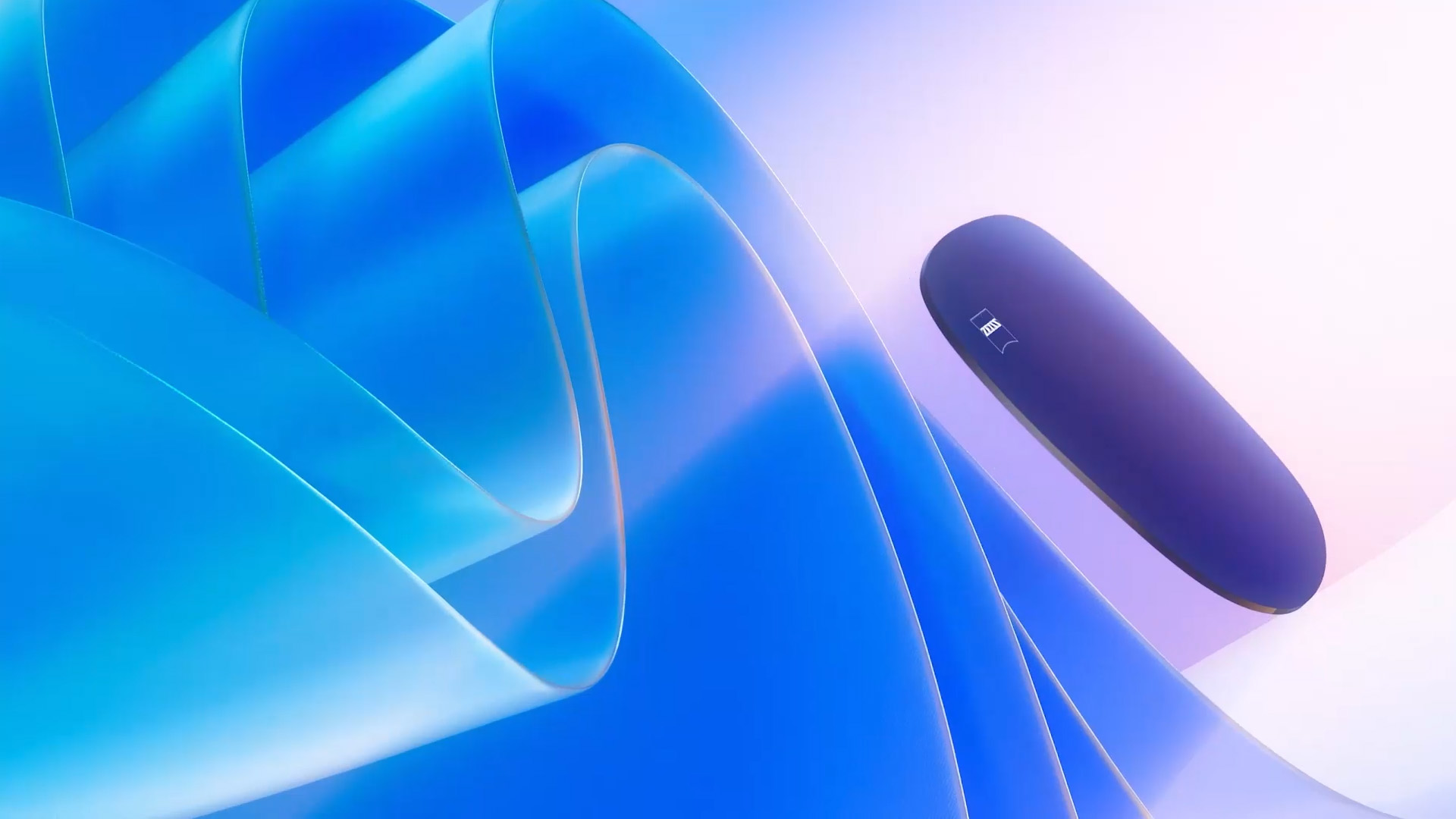 Ilustrație CGI 3D a unei lentile colorate care plutește spre o sursă de lumină, blocând eficient razele UV dăunătoare.