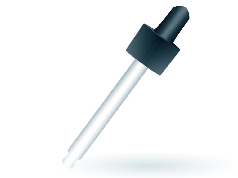 O ilustrație cu o pipetă cu pipetă pentru pipetă oculară.