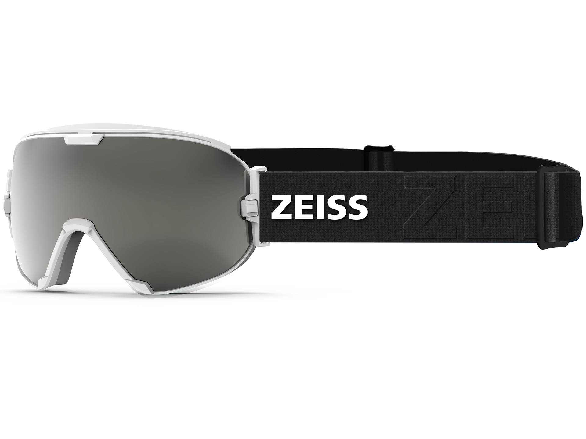 Ochelari de protecție pentru zăpadă ZEISS cu vizor gri închis și bandă elastică neagră