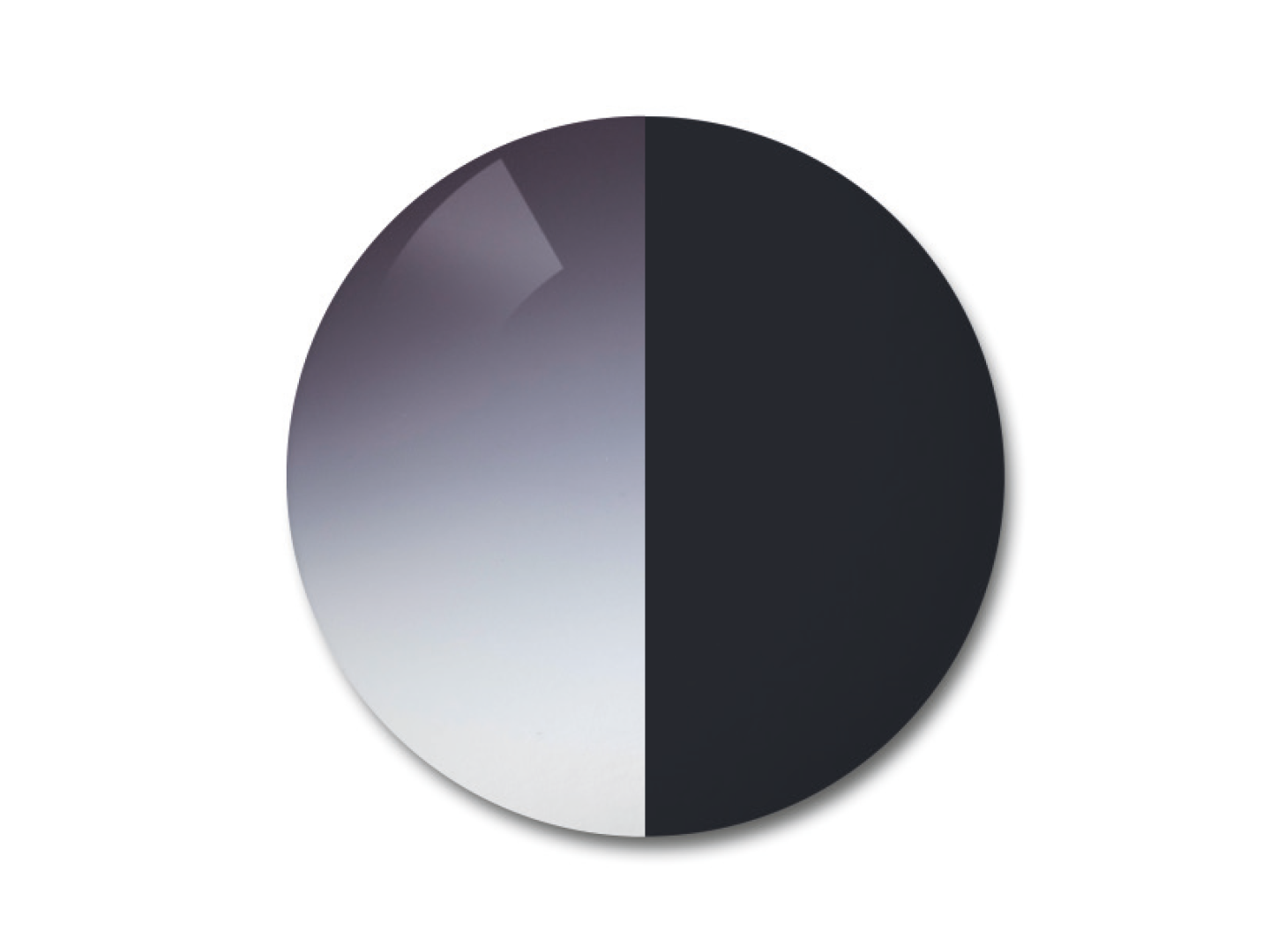 Ilustrația lentilelor ZEISS AdaptiveSun Fotocromatice cu opțiunea de culoare degrade gri 